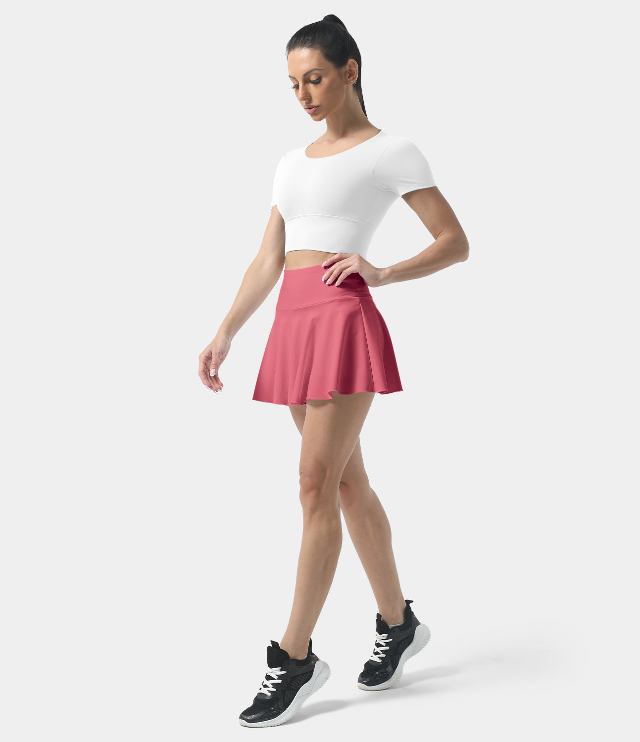 Women's Athletic High Waisted Tennis Skirts With Pockets-xinru shop