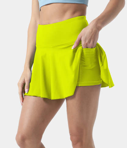 Women's Athletic High Waisted Tennis Skirts With Pockets-xinru shop