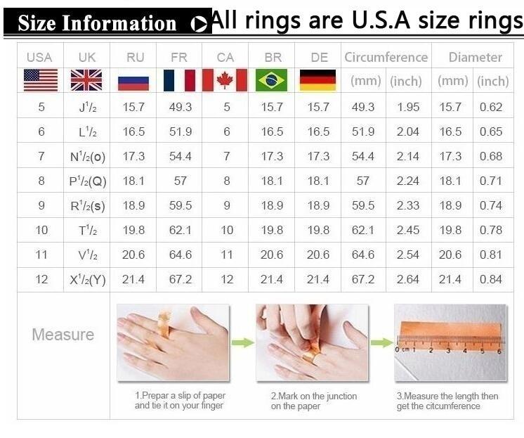Clear Black  Blue Zirconia Couples Ring Set-xinru