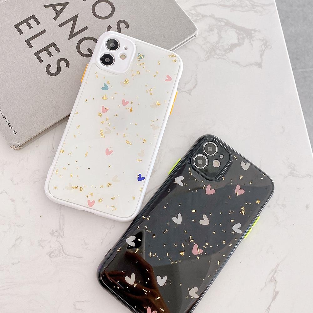 Cute Glitter Hearts Case-xinru