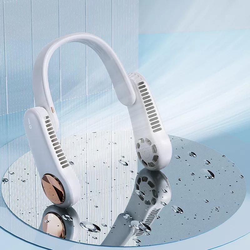 Upgraded Portable Neck Fan 350鎺砇otation Bladeless Personal Neck Fan-xinru