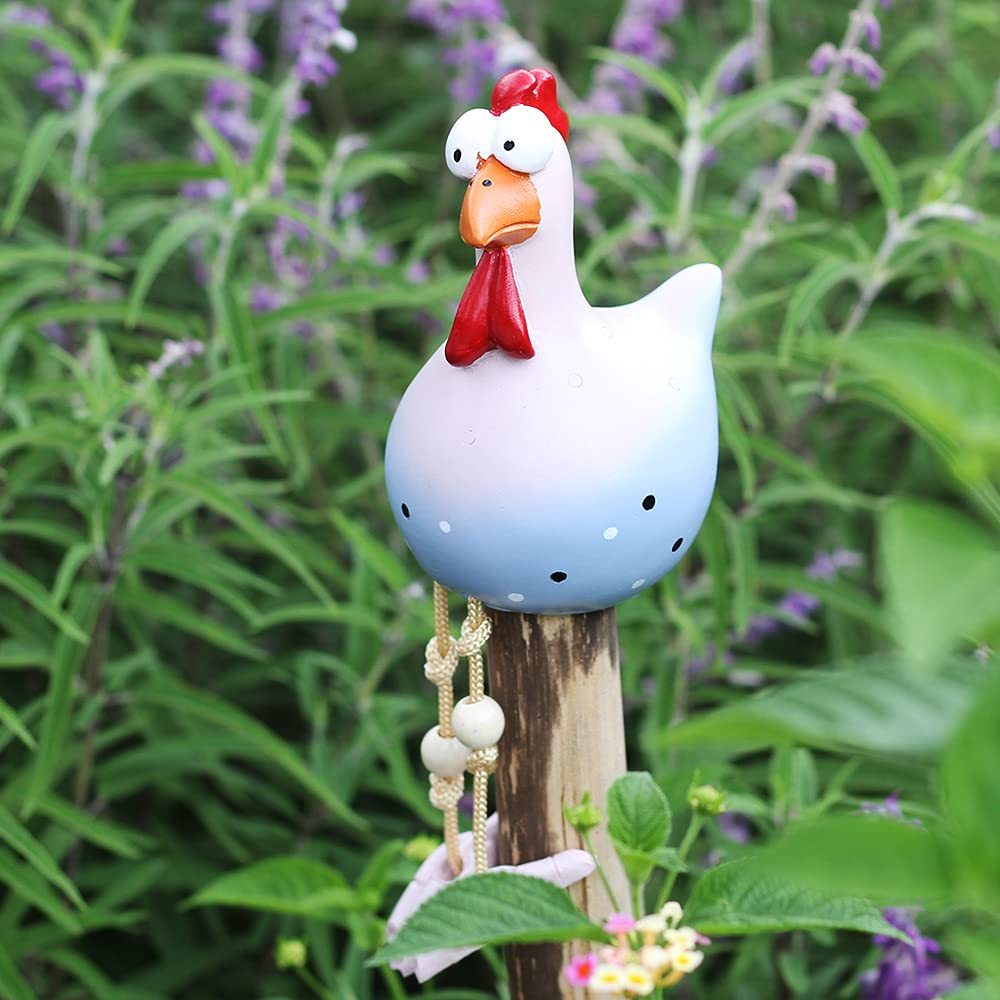 Resin Chicken Figurines Yard Art Decor-xinru
