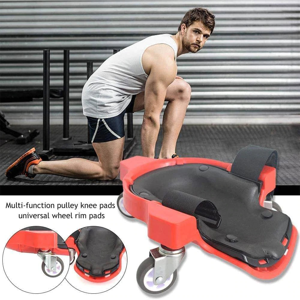 Multifunctional Foam Padded Rolling Knee Pads With Universal Wheels-xinru