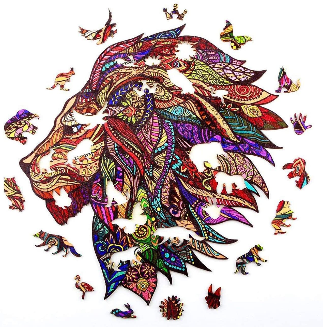 Unique Shape Wooden Jigsaw Puzzles - Lion King-xinru