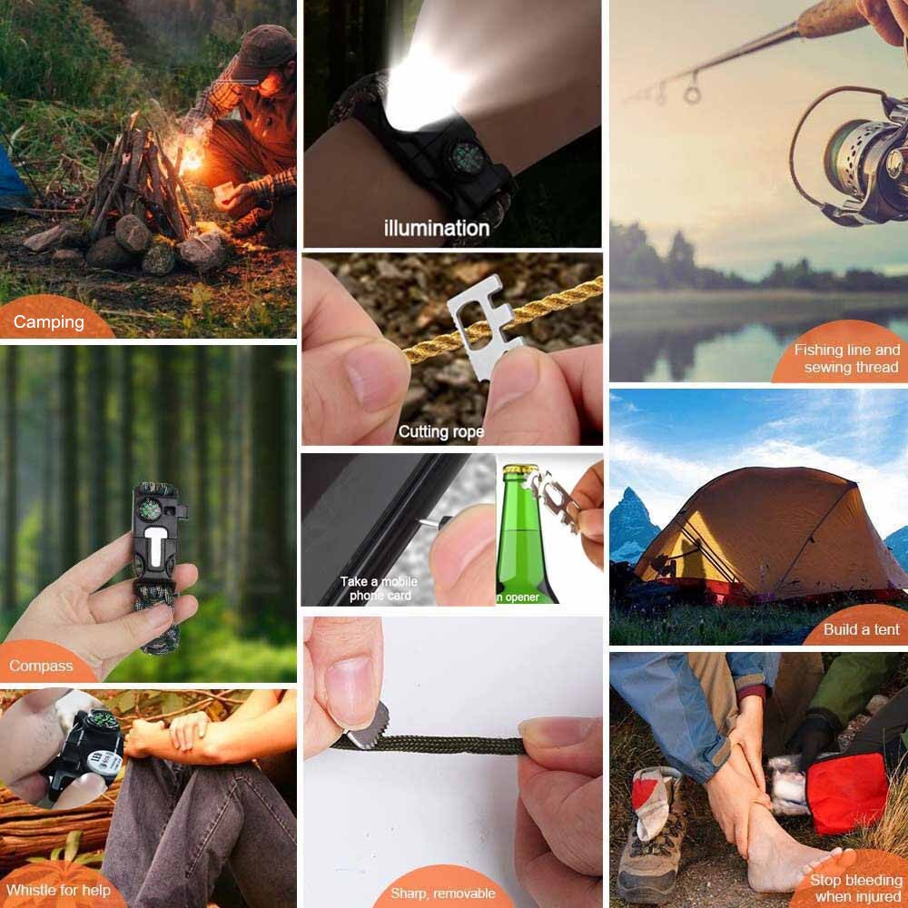 Multifunction Survival Paracord Bracelet-xinru shop