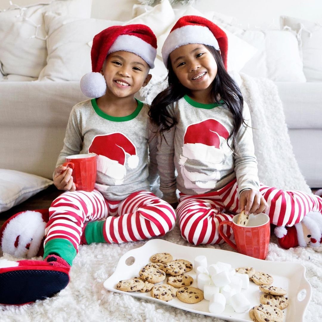 Matching Family Pajamas - Santa Striped Collection-xinru shop