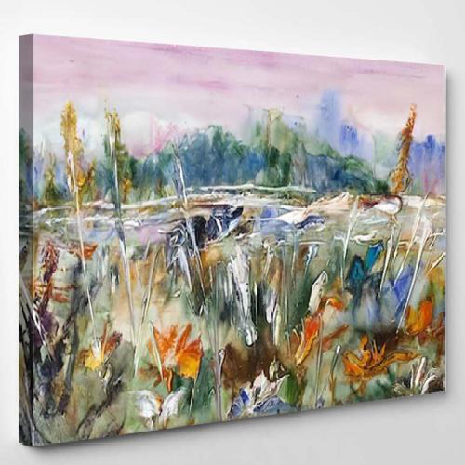 Blooming Field Meadows Landscape-xinru shop