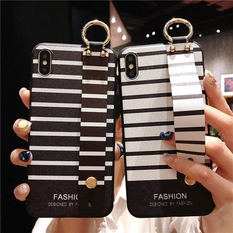 Wrist Strap Stripes Case-xinru