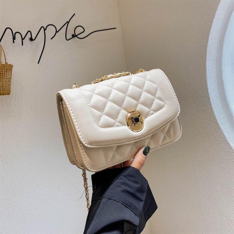 シンプルなワンショルダーチェーンバッグメッセンジャーバッグ-xinru shop