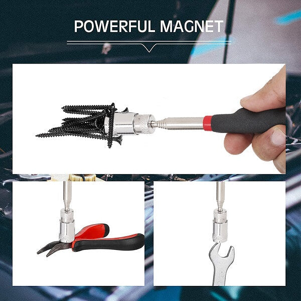 Magnet Pickup Tool Telescoping Include 8 lb LED Light Magnet Stick-xinru