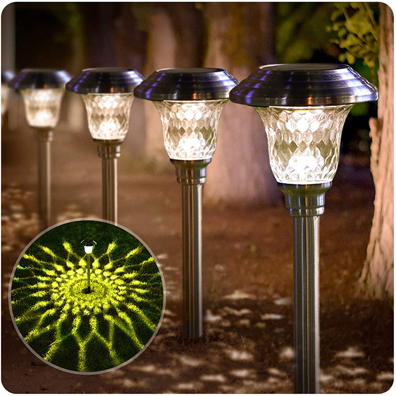 Waterproof Glass Stainless Steel Solar Street Light Outdoor Garden Decoration-xinru