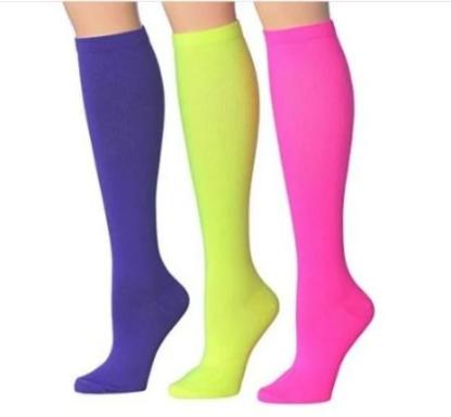 Gradient Compression Socks Knee High Support Stockings 9 Colors-xinru