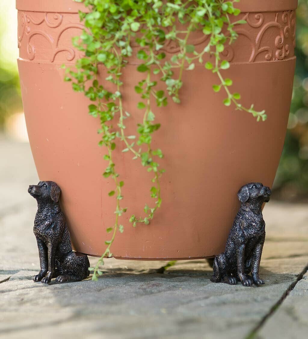 Potty Feet Labrador Dog Figures Planter Riser-xinru