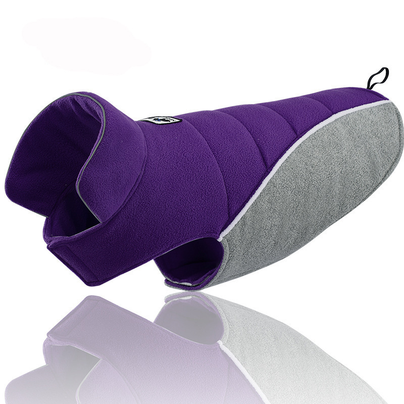 Fleece Warm Cotton Big Size Coat for Medium and Large Dog-xinru