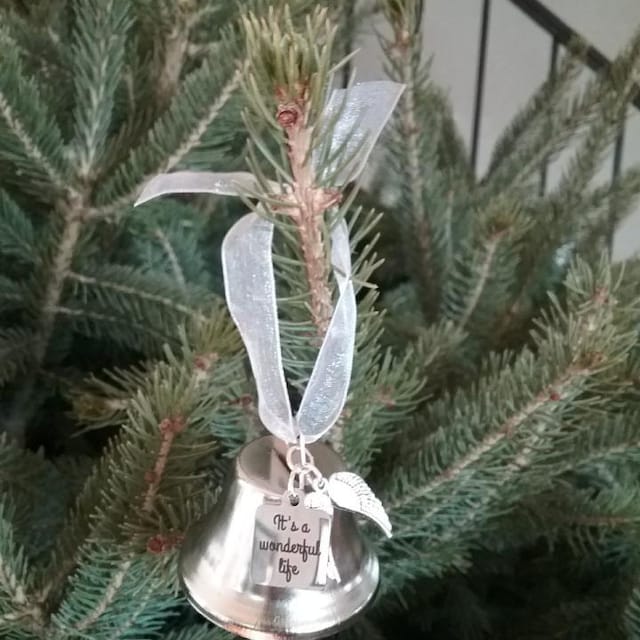 Angel Wings Bell Christmas Tree Ornaments-xinru shop