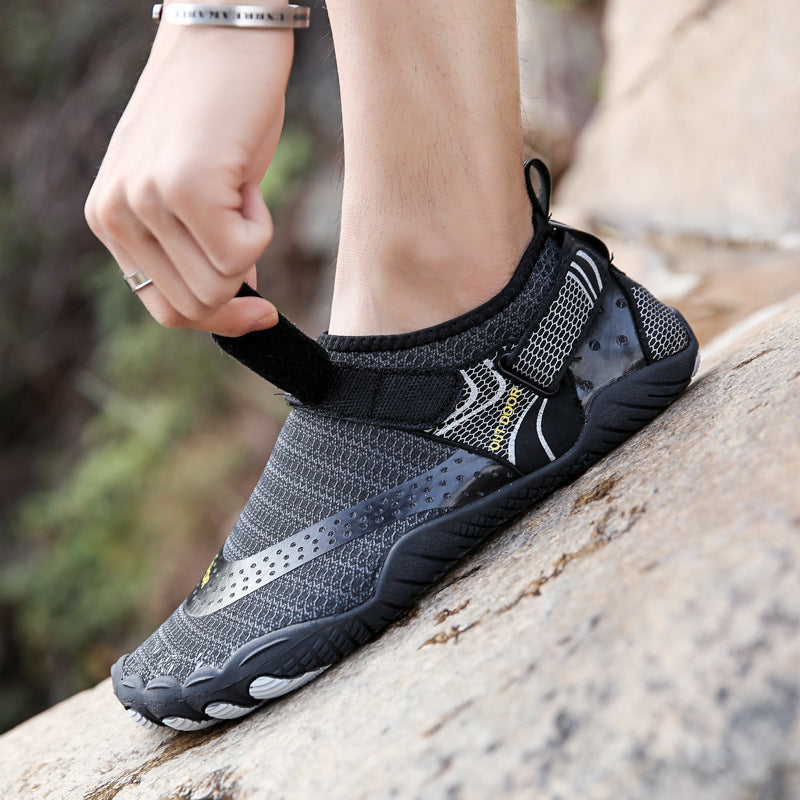 Breathing Double Buckles Unisex Water Shoes-xinru