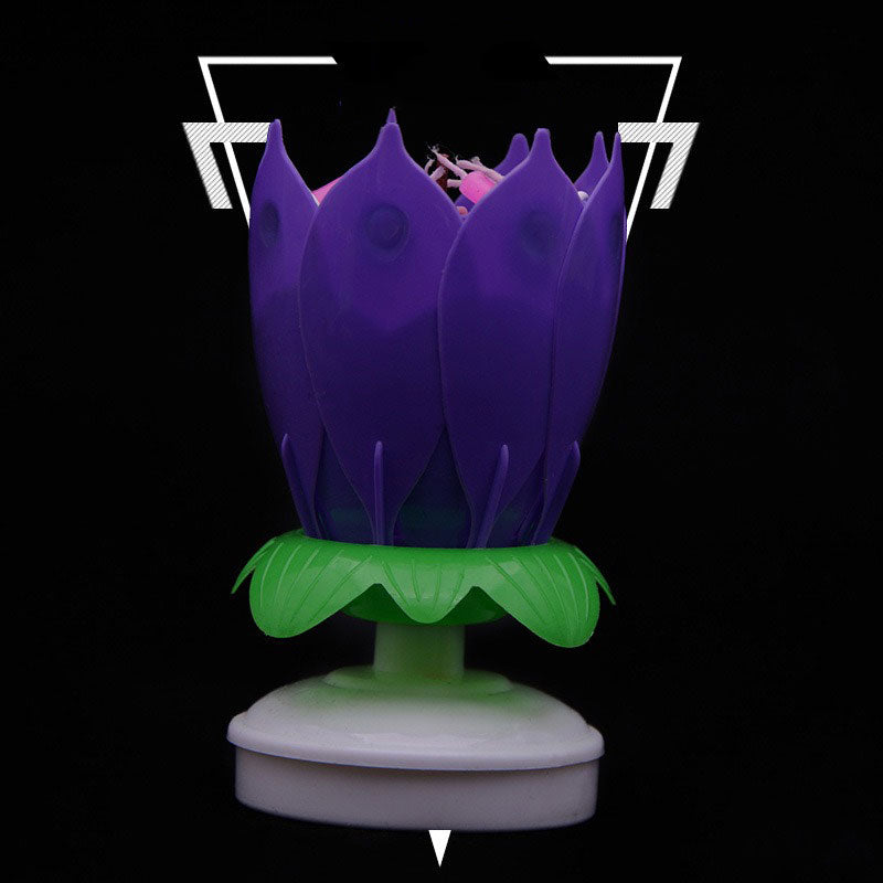 Musical Flower Birthday Candle Sparkler-xinru