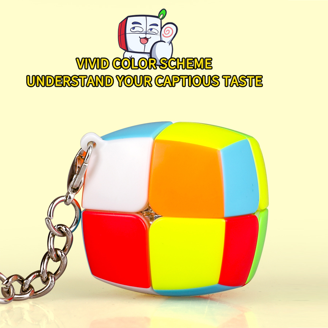 QiYi Mini Pillowed 2x2 Keychain-xinru shop