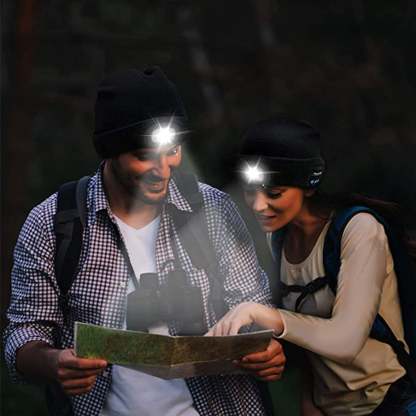 Hat Wireless Bluetooth 5.0 Cap Headphone Headset With LED Light-xinru