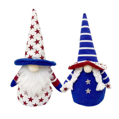 Independence Day Patriotic Gnome Desktop Decoration-xinru