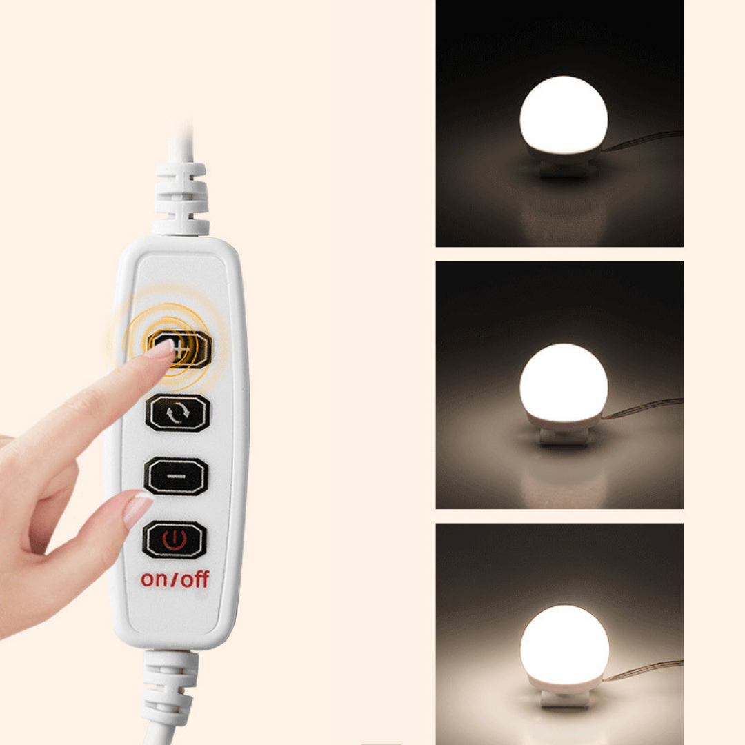 Hollywood Style Touch Control Makeup Mirror Vanity LED Light Bulbs Kit-xinru