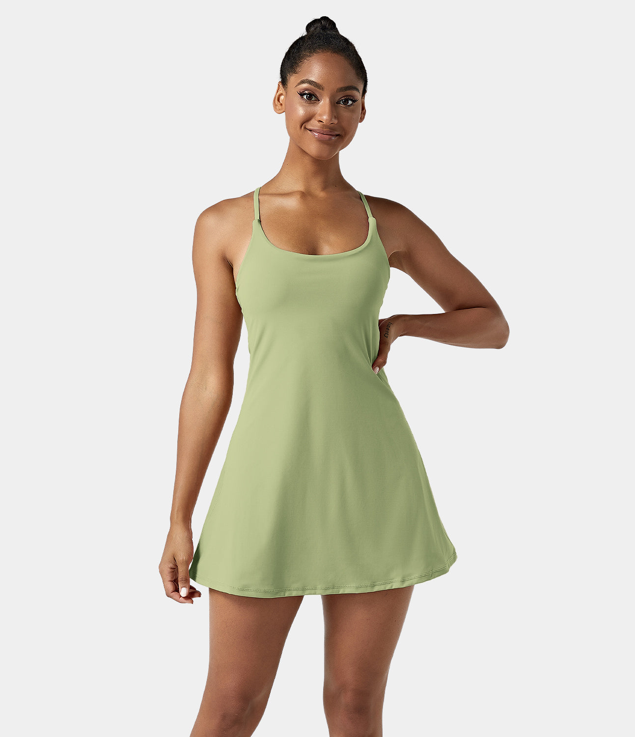 Women's Exercise Workout Dress With Phone Pocket-xinru shop