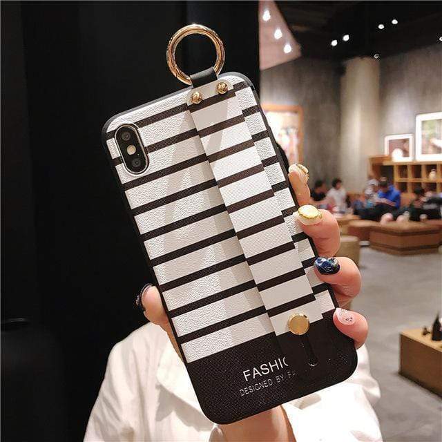 Wrist Strap Stripes Case-xinru