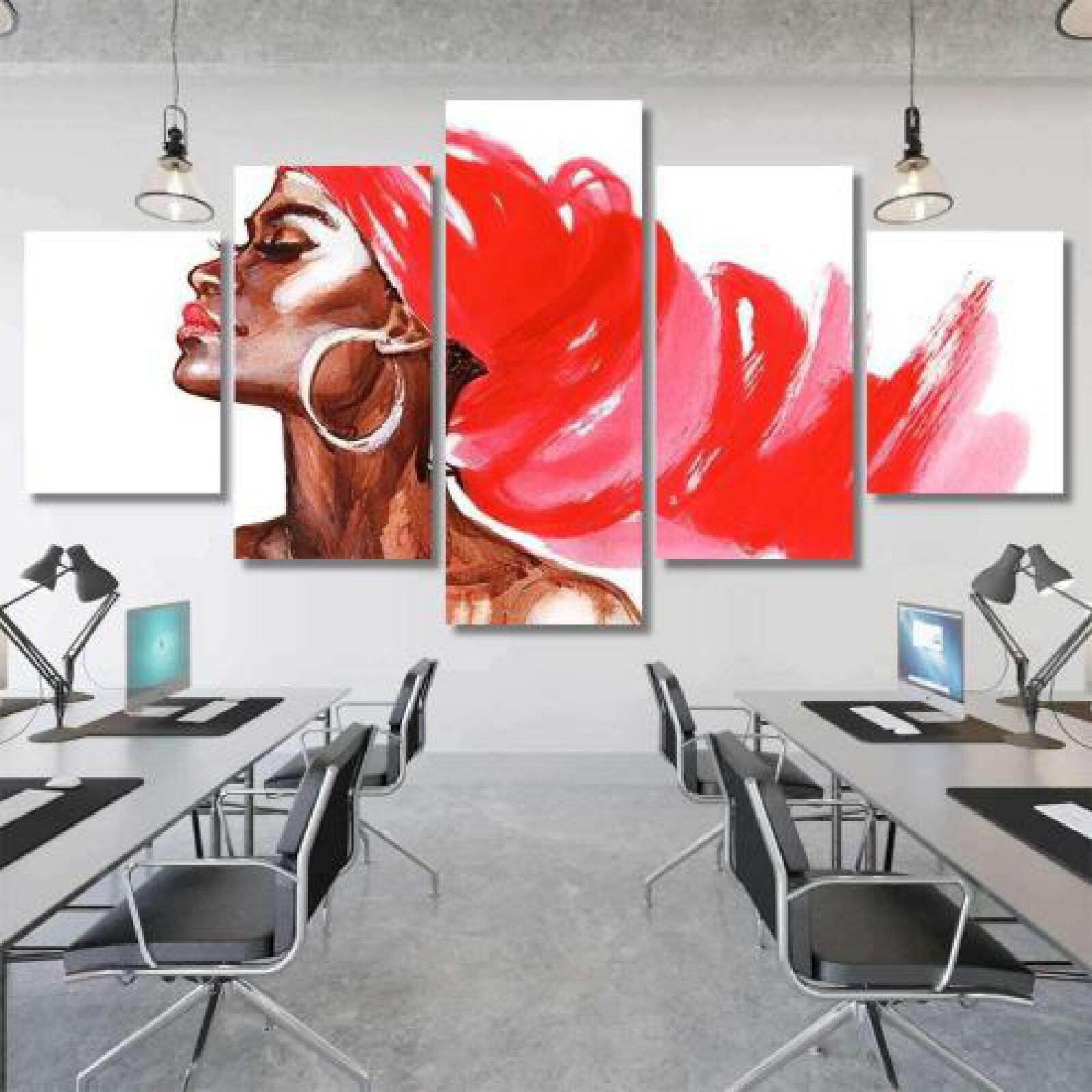 Watercolor Beauty African Woman Painting Fashion-xinru shop