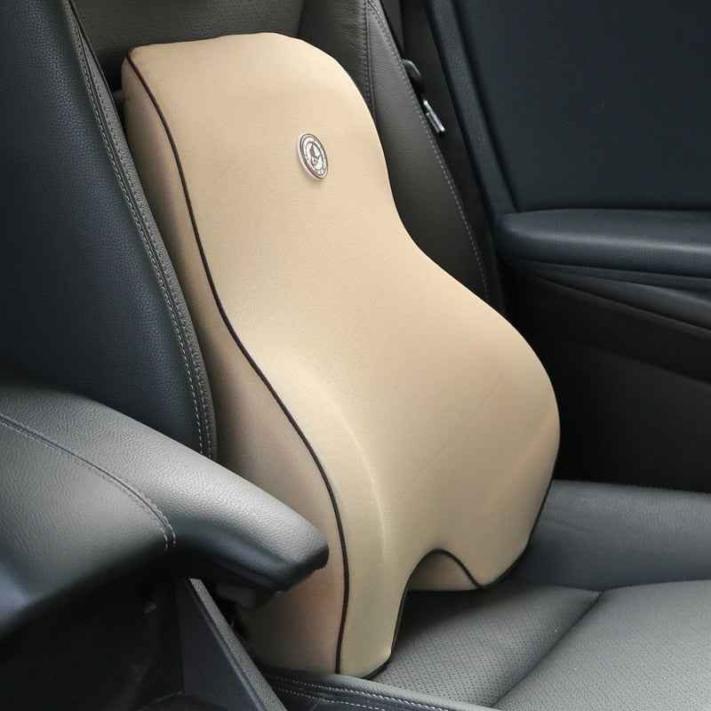 Memory Foam Lumbar Back Support Cushion Headrest Pillow For Driver-xinru shop
