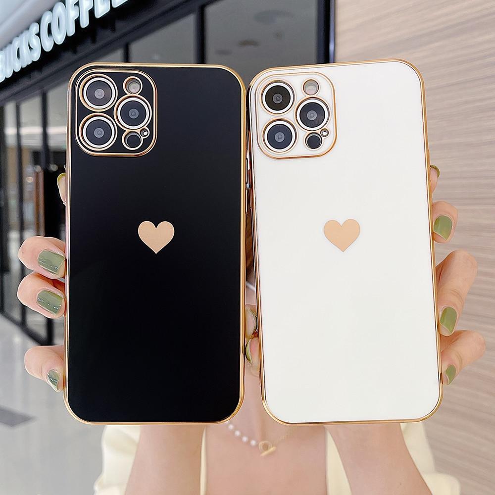 Electroplated Heart Case-xinru