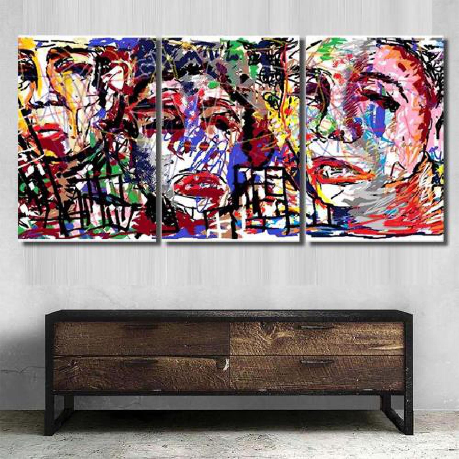 Face Expressions Painting Mysterious Surreal-xinru shop