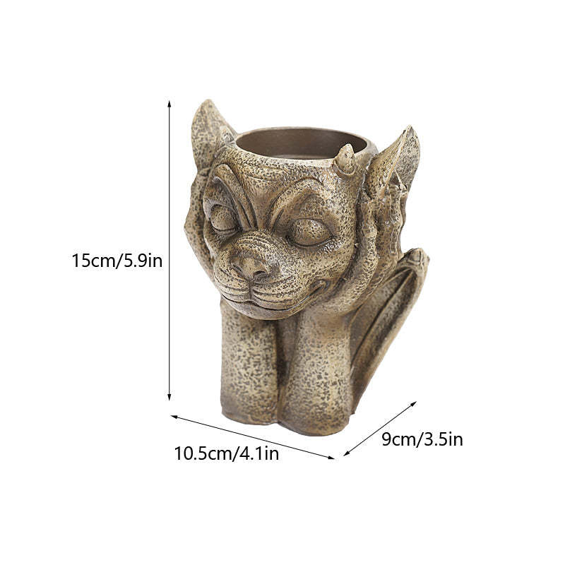 3 Styles Funny Resin Garden Plant Pot-xinru