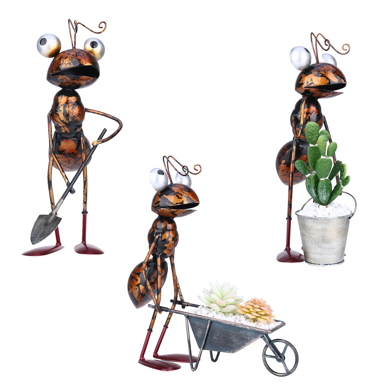 Metal Ant Garden Decorative Sculpture Outdoor Statue-xinru