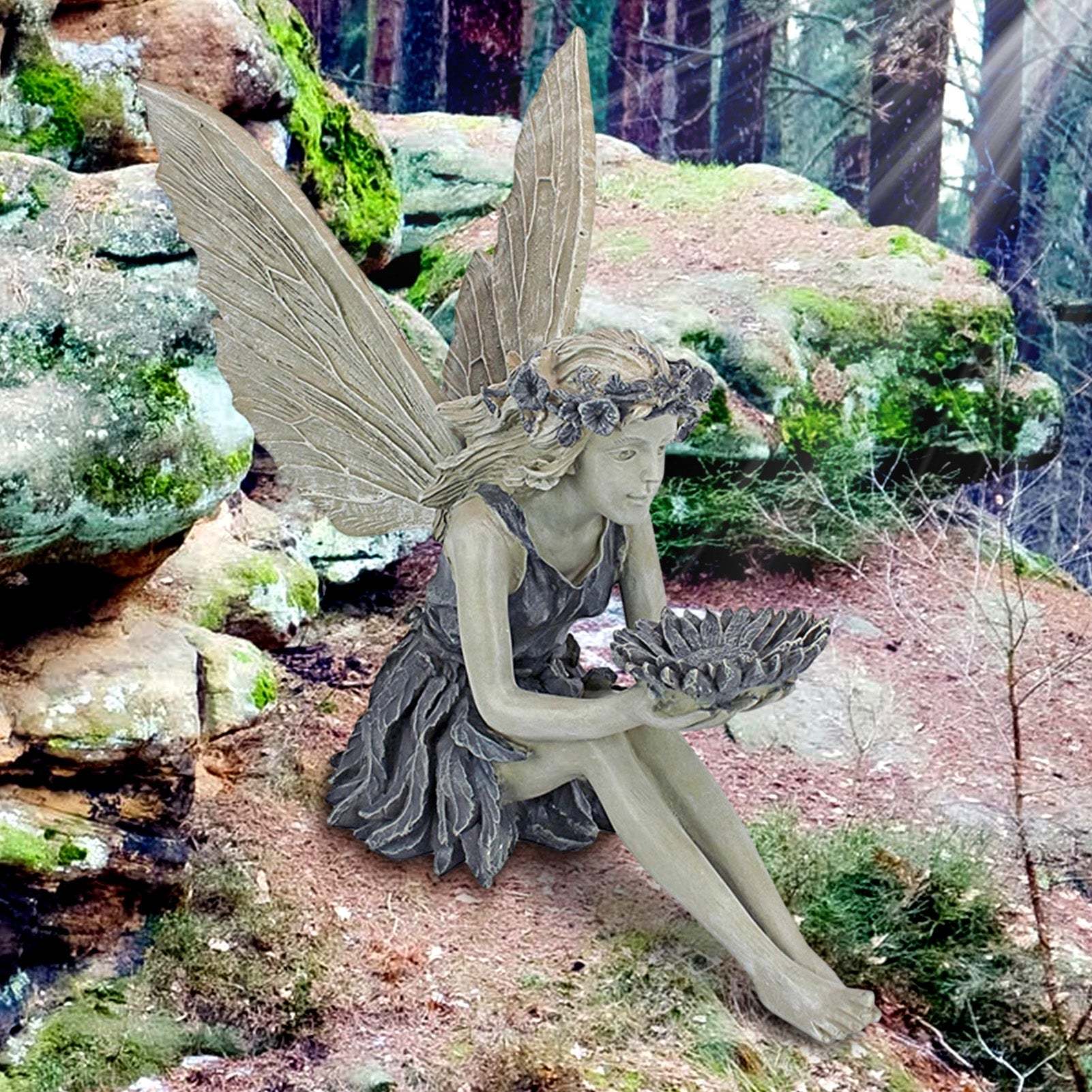 Angel Fairy Statue Resin Crafts Garden Decoration-xinru
