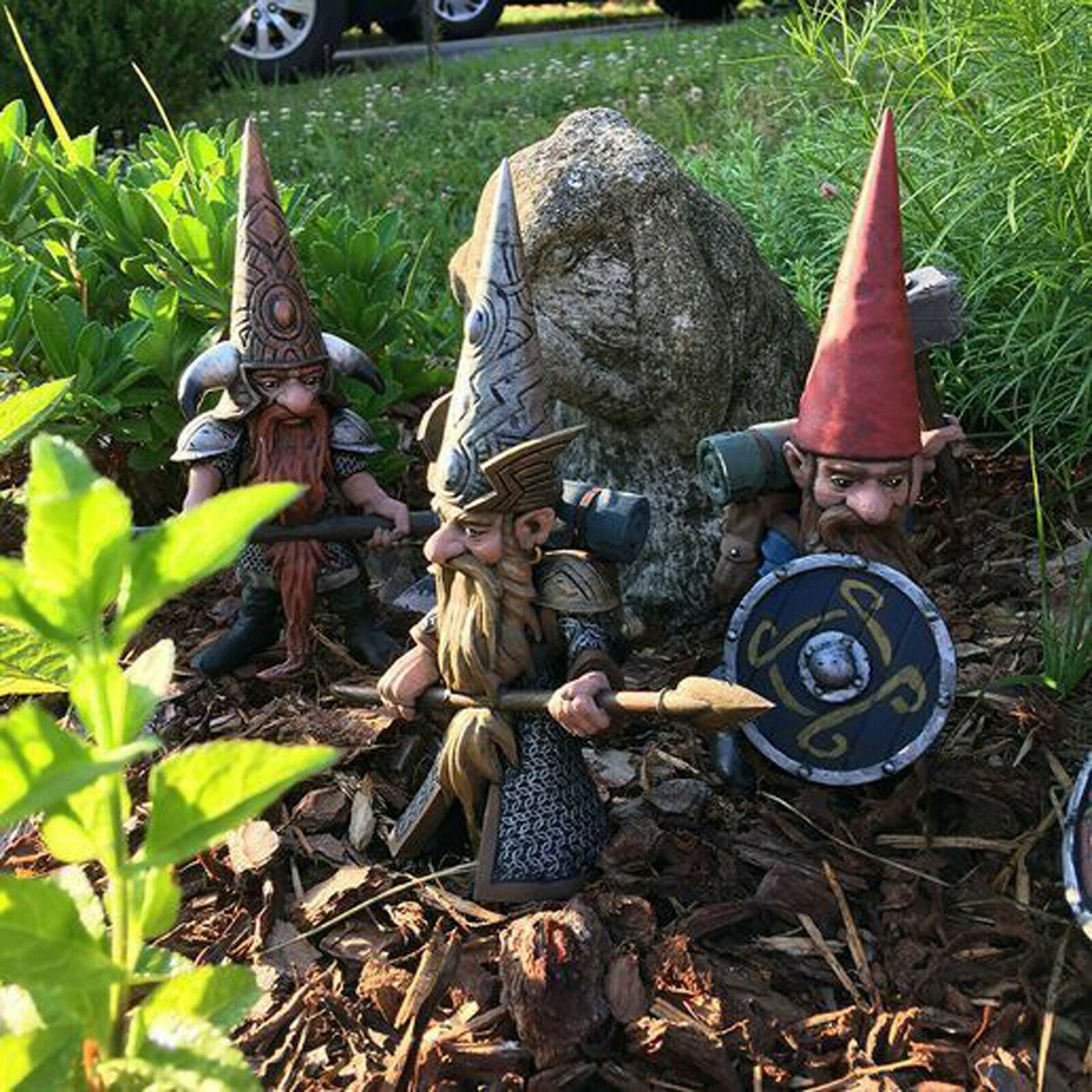 Fighting Garden Gnome Statue Guard Your Garden-xinru