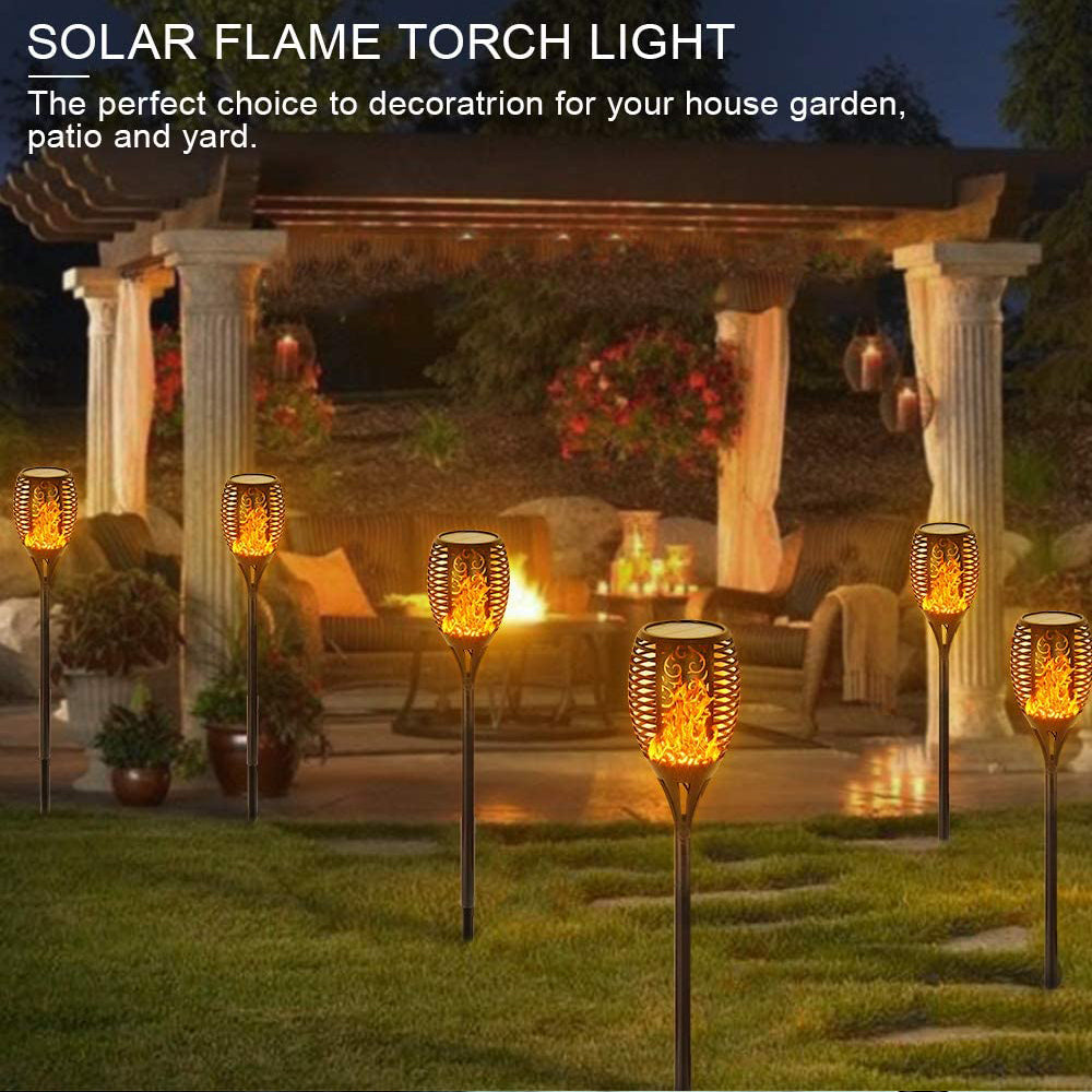 Waterproof Garden Decor Solar Flame Lawn Lamp-xinru