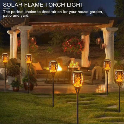 Waterproof Garden Decor Solar Flame Lawn Lamp-xinru