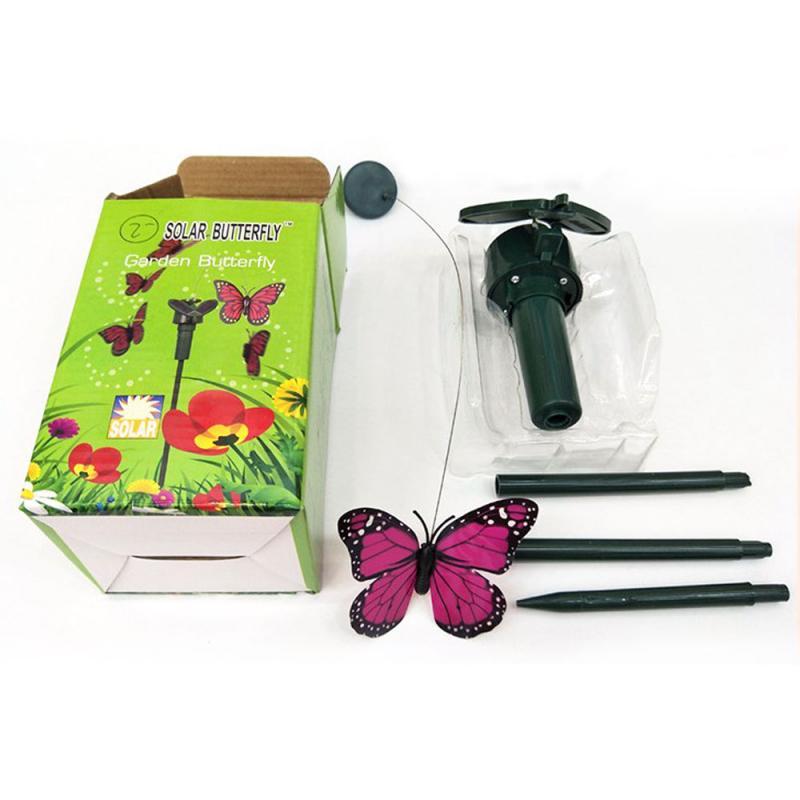Funny Solar Toys Flying Fluttering Hummingbird Powered Birds Butterflies-xinru