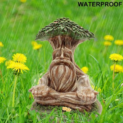 LED Dwarf Doll Resin Ornament Garden Decoration-xinru