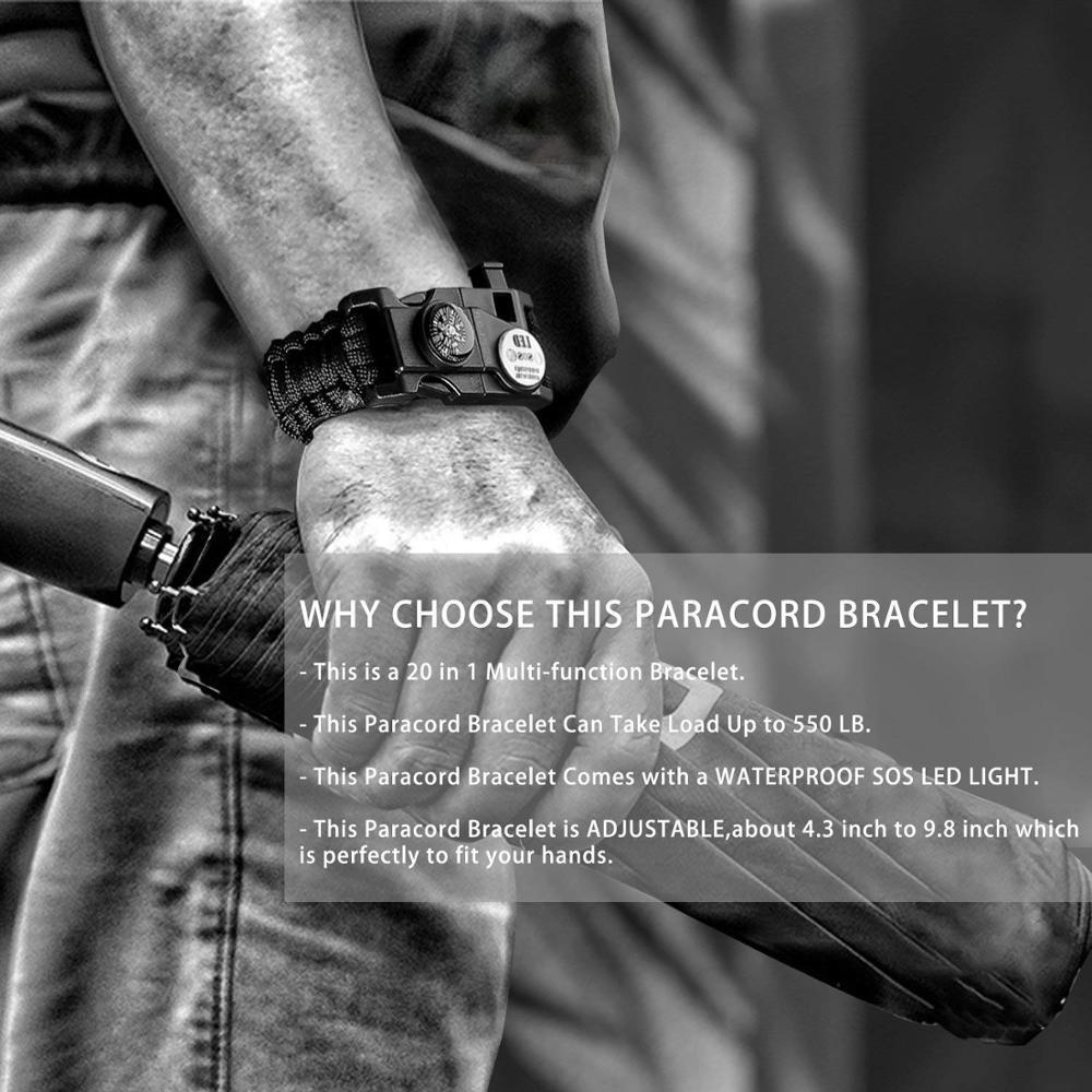 Multifunction Survival Paracord Bracelet-xinru shop