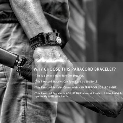 Multifunction Survival Paracord Bracelet-xinru shop