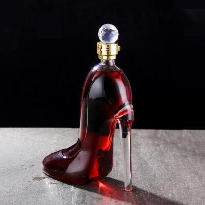 Glass High Heels Wine Container Vodka Wine Container Wine Pourer-xinru