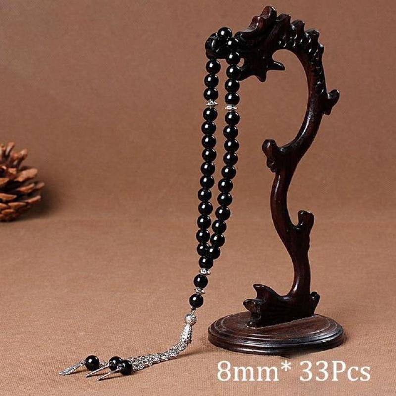 Natural Stone Agates Tassel Rosary Meditation Prayer Bead-xinru
