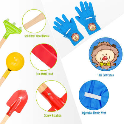 Colorful 8PCS Kids Gardening Tools Set-xinru shop