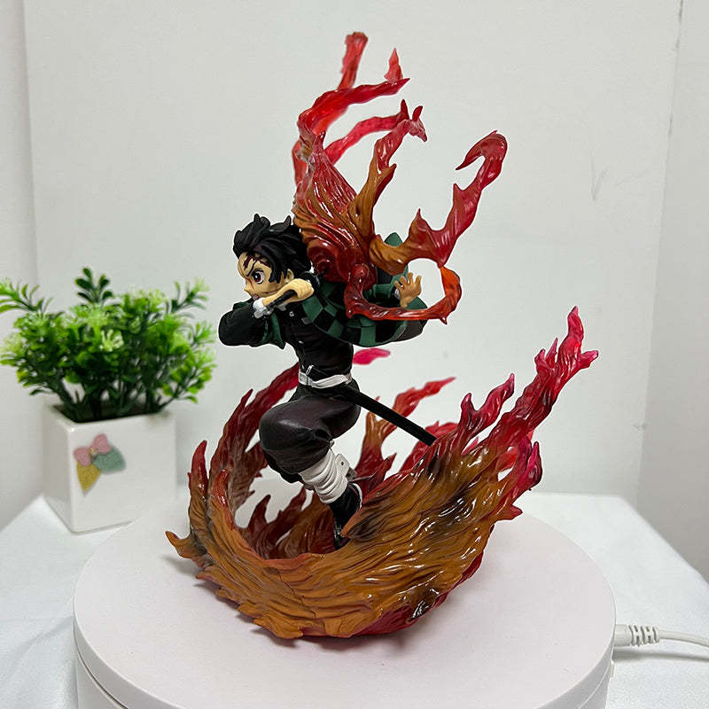 Demon Slayer Anime Figure Kamado Tanjirou Hinokami Kagura Action Figure-xinru