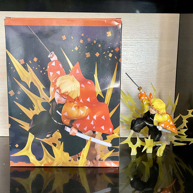 Demon Slayer Anime Figure Kamado Tanjirou Hinokami Kagura Action Figure-xinru