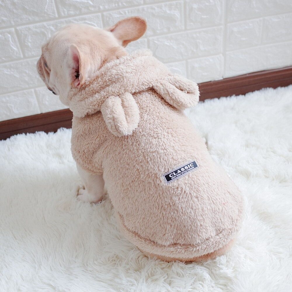 Autumn Hoodies for Dog  Bear Ear Hoodies for Small Dog  Warm Clothing for Dog-xinru