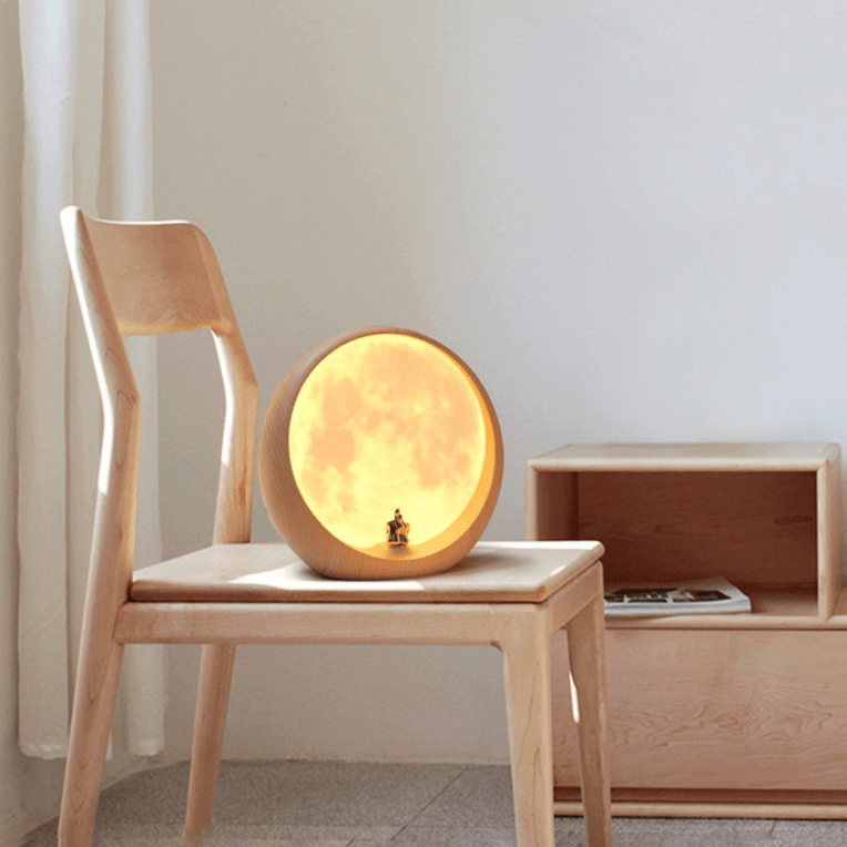 Creative Retro Hourglass Table Lamp Craft Quicksand 3D Natural Landscape-xinru