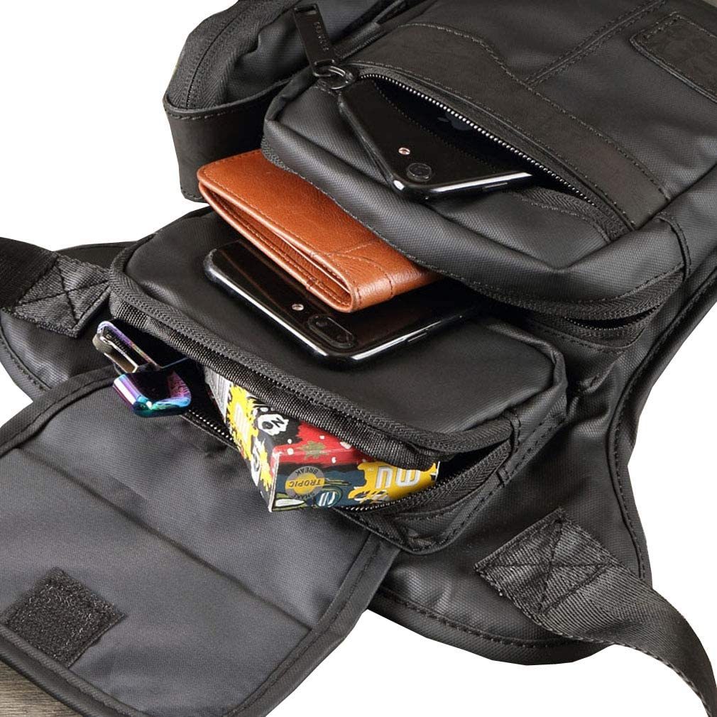 Motorcycle Drop Leg Bag Outdoor Waist Pack Pouch Pocket-xinru