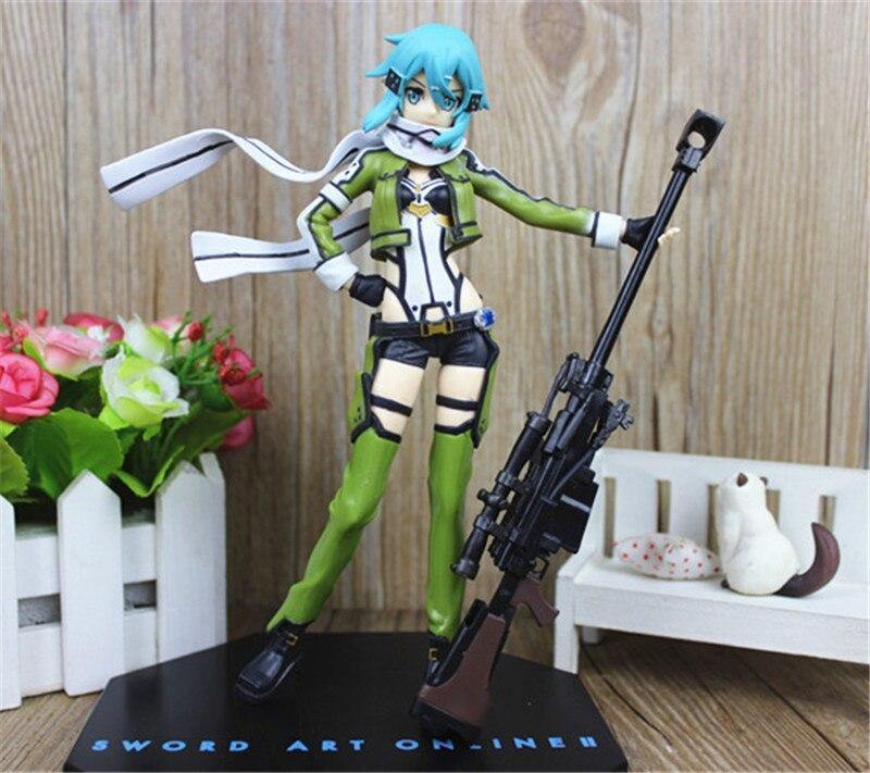 Sword Art Online Asada Shino Cute Figure Toy Anime Pvc Action Figure-xinru